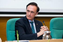 José Carlos Gómez Villamandos. Conmemoración del 30 Aniversario de la Oficina de Transferencia de Resultados de Investigación de la Universidad de Málaga (OTRI). Edificio del Rectorado. Mayo de 2019