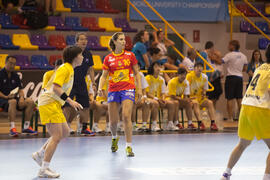 Partido España - Japón. Categoría femenina. Campeonato del Mundo Universitario de Balonmano. Antequera. Junio de 2016