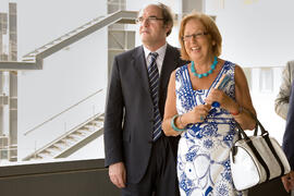Visita oficial del Ministro Ángel Gabilondo a la Universidad de Málaga. Julio de 2009