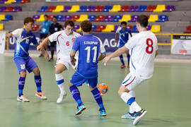 Partido Tailandia contra República Checa. 14º Campeonato del Mundo Universitario de Fútbol Sala 2014 (FUTSAL). Antequera. Julio de 2014