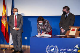 Toma de posesión de María José Hernández Guerrero como nueva catedrática del Área de Traducción e Interpretación (Francés) de la Universidad de Málaga. Paraninfo. Diciembre de 2021