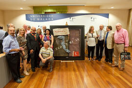 Presentación del logotipo y cartel conmemorativos del 50 Aniversario de la Facultad de Ciencias Económicas y Empresariales. Rectorado. Junio de 2014