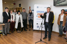 Intervención de José Francisco Murillo en la inauguración de la Oficina de Atención al Estudiante de la Universidad de Málaga. Aulario Rosa de Gálvez. Abril de 2018