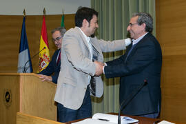 Toma de posesión de Enrique Moreno Ostos como nuevo profesor titular del Departamento de Química Orgánica de la Universidad de Málaga. Edificio del Rectorado. Marzo de 2017
