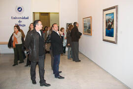 Inauguración de la exposición de Lorenzo Saval. Rectorado. Enero de 2008