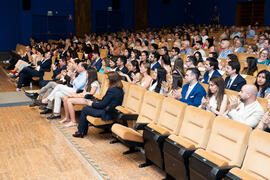 Asistentes. Graduación de Másters de la Facultad de Ciencias Económicas y Empresariales de la Universidad de Málaga. Paraninfo. Junio de 2019