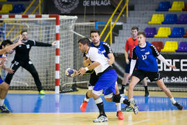Partido Universidad de Barcelona - Universidad de Frankfurt. Categoría masculina. Campeonato Europeo Universitario de Balonmano. Antequera. Julio de 2017