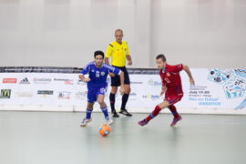 Partido República Checa contra Israel. 14º Campeonato del Mundo Universitario de Fútbol Sala 2014 (FUTSAL). Antequera. Julio de 2014