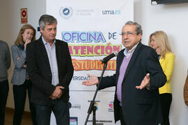 Inauguración de la Oficina de Atención al Estudiante de la Universidad de Málaga. Aulario Rosa de Gálvez. Abril de 2018