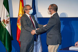 Toma de posesión de José Luis Royo Sánchez Palencia como nuevo profesor titular del Área de Bioquímica y Biología Molecular de la Universidad de Málaga. Paraninfo. Diciembre de 2021