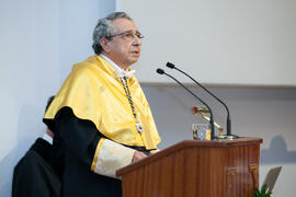 José Ángel Narváez en la Apertura del Curso Académico 2015/2016 de la Universidad de Málaga. Paraninfo. Septiembre de 2015