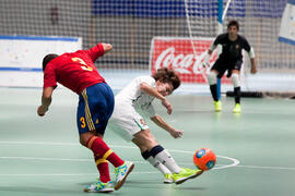 Partido España contra Portugal. 14º Campeonato del Mundo Universitario de Fútbol Sala 2014 (FUTSAL). Antequera. Julio de 2014