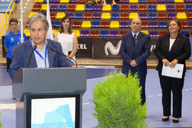 Juan Antonio García Galindo. Ceremonia de apertura del Campeonato del Mundo Universitario de Balonmano. Antequera. Junio de 2016