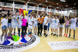 Partido Universidad de Suceava - Universidad de Duisburg-Essen. Categoría masculina. Campeonato Europeo Universitario de Balonmano. Antequera. Julio de 2017