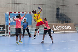 Partido India - Rumanía. Categoría femenina. Campeonato del Mundo Universitario de Balonmano. Antequera. Junio de 2016