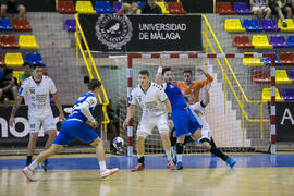 Partido Universidad de Suceava - Universidad de Duisburg-Essen. Categoría masculina. Campeonato Europeo Universitario de Balonmano. Antequera. Julio de 2017