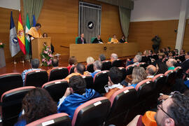 Investidura como Doctor "Honoris Causa" de Manuel Molina Lozano por la Facultad de Turismo de la Universidad de Málaga. Rectorado. Abril 2016