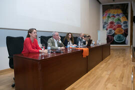 Socorro Puy Segura en la graduación de Alumnos de Másters de la Facultad de Ciencias Económicas y Empresariales de la Universidad de Málaga. Paraninfo. Mayo de 2017