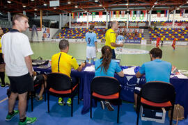 Partido Tailandia contra España. 14º Campeonato del Mundo Universitario de Fútbol Sala 2014 (FUTSAL). Antequera. Julio de 2014
