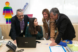 Inauguración de la Oficina de Atención al Estudiante de la Universidad de Málaga. Aulario Rosa de Gálvez. Abril de 2018