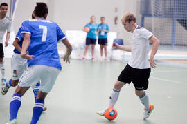 Partido Alemania contra Brasil. 14º Campeonato del Mundo Universitario de Fútbol Sala 2014 (FUTSAL). Antequera. Julio de 2014