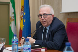 José Sánchez Maldonado en la clausura del 50 Aniversario de la Facultad de Económicas. Facultad de Ciencias Económicas y Empresariales. Marzo de 2016