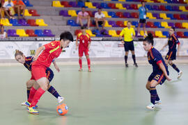 Partido España contra China. 14º Campeonato del Mundo Universitario de Fútbol Sala 2014 (FUTSAL). Antequera. Julio de 2014