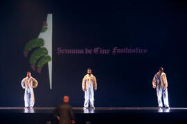 Ensayo previo de la gala inaugural de la XXV edición de Fancine de la Universidad de Málaga. Teatro Cervantes. Noviembre de 2015