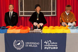 Investidura de nuevos doctores por la Universidad de Málaga. Salón de Actos de la Facultad de Derecho. Enero de 2013