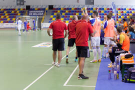 Partido Ucrania contra Eslovaquia. 14º Campeonato del Mundo Universitario de Fútbol Sala 2014 (FUTSAL). Antequera. Julio de 2014