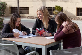 Alumnas del Centro Internacional de Español. Málaga. Enero de 2015