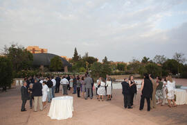 Cena de gala con motivo al homenaje para los jubilados y personal que cumple 25 años de servicio en la Universidad de Málaga. Jardín Botánico. Junio de 2009