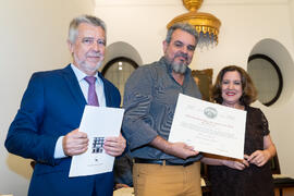 Entrega de Título de Socio. 230º Aniversario de la Sociedad Económica Amigos del País. Plaza de la Constitución. Septiembre de 2019