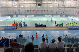 Partido España contra Portugal. 14º Campeonato del Mundo Universitario de Fútbol Sala 2014 (FUTSAL). Antequera. Julio de 2014