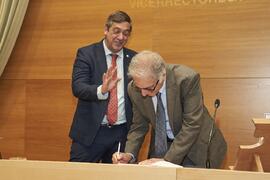 Toma de posesión de Joaquín Canca Cuenca como nuevo Director de Tecnologías de la Información y Estrategia Digital de la Universidad de Málaga. Edificio del Rectorado. Abril de 2024