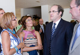 Visita oficial del Ministro Ángel Gabilondo a la Universidad de Málaga. Julio de 2009