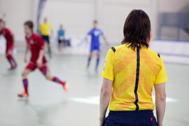 Partido República Checa contra Israel. 14º Campeonato del Mundo Universitario de Fútbol Sala 2014 (FUTSAL). Antequera. Julio de 2014