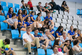 Partido Universidad de Málaga - Universidad de Basilea. Categoría masculina. Campeonato Europeo Universitario de Balonmano. Antequera. Julio de 2017