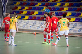Partido Brasil contra Rusia. 14º Campeonato del Mundo Universitario de Fútbol Sala 2014 (FUTSAL). Antequera. Julio de 2014