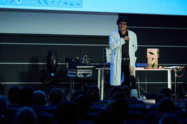 José Corbacho en la gala de inauguración de la 31ª edición de Fancine de la Universidad de Málaga. Cine Albéniz. Noviembre de 2021