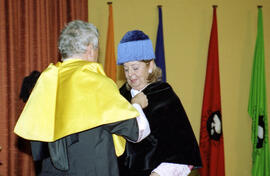 Toma de posesión de Adelaida de la Calle Martín como Rectora de la Universidad de Málaga. Paraninfo. Enero de 2004