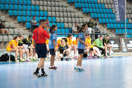 Partido España - India. Categoría femenina. Campeonato del Mundo Universitario de Balonmano. Antequera. Junio de 2016