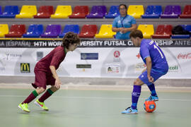 Partido Tailandia contra Portugal. 14º Campeonato del Mundo Universitario de Fútbol Sala 2014 (FUTSAL). Antequera. Julio de 2014