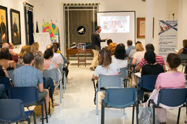 Taller transversal "Descubre #tuCIENxCIEN". Cursos de Verano de la Universidad de Málaga. Edificio del Rectorado. Julio de 2018