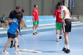 Partido Portugal - Egipto. Categoría masculina. Campeonato del Mundo Universitario de Balonmano. Antequera. Junio de 2016
