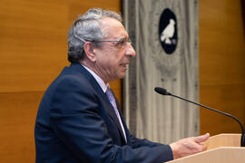 José Ángel Narváez. Toma de posesión del nuevo Consejo de Dirección de la Universidad de Málaga. Edificio del Rectorado.  Febrero de 2020