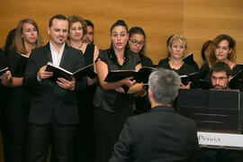 Coro de la Universidad de Málaga. Inauguración del XXVI Encuentro Anual de la Asociación Von Humboldt de España. Edificio del Rectorado. Septiembre de 2017
