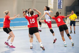 Partido República Checa - Rusia. Categoría femenina. Campeonato del Mundo Universitario de Balonmano. Antequera. Junio de 2016