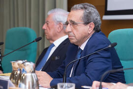 José Ángel Narváez. Acto de clausura del curso "La ciudad como arquetipo. Literatura, historia y arte. Europa y América". Edificio del Rectorado. Septiembre de 2018