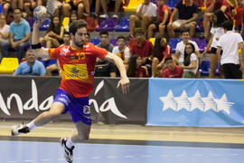Partido España - China Taipei. Categoría masculina. Campeonato del Mundo Universitario de Balonmano. Antequera. Junio de 2016